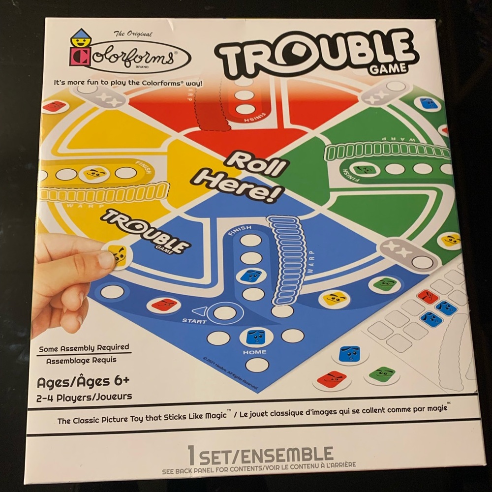 Colorforms by Hasbro Monopoly & Battleship Miniature & Trouble & Scrabble Jr